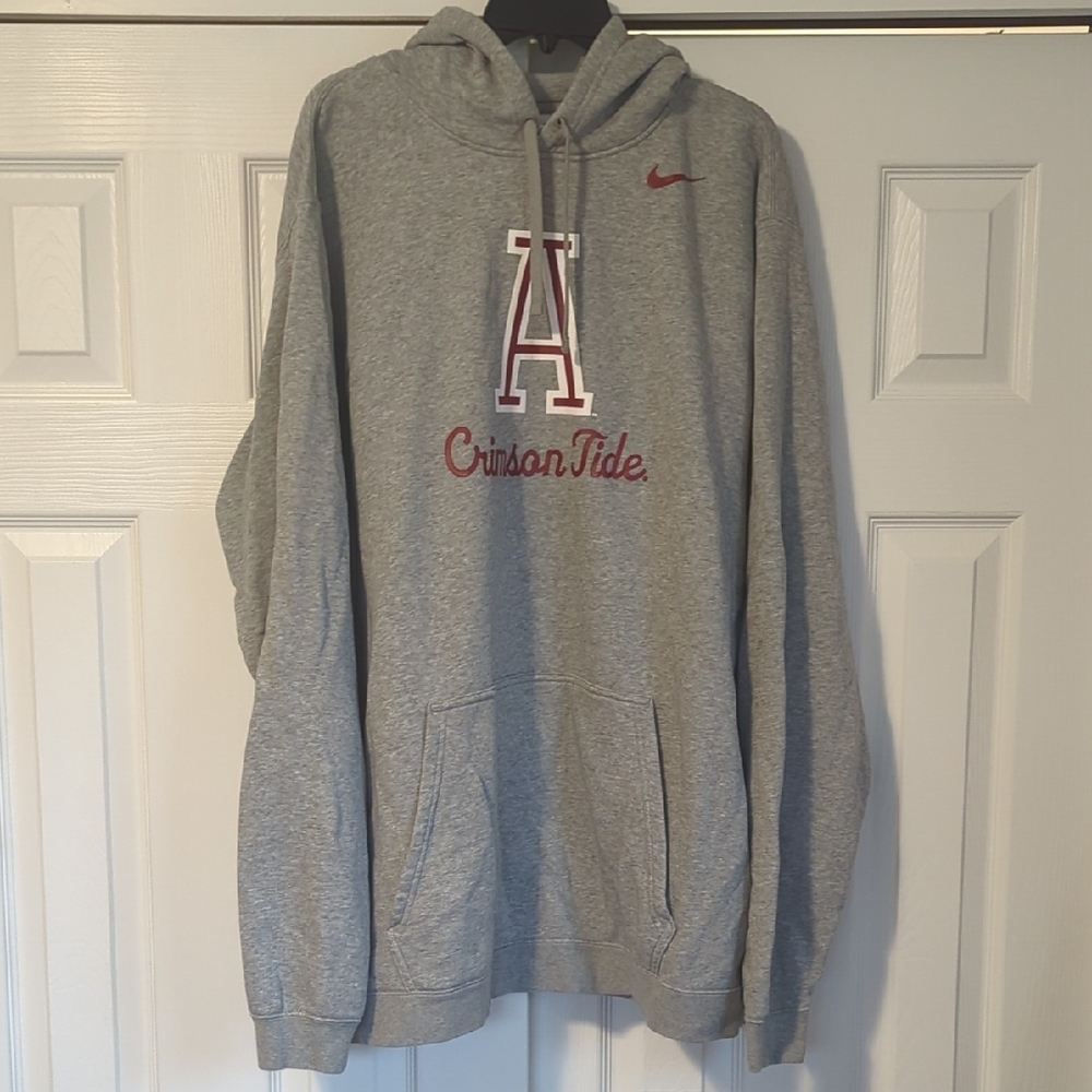 Nike Gray Hoodie - Crimson Tide Design